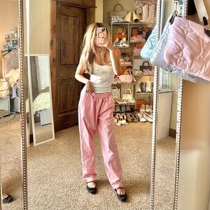 Koret Francisca Vintage 90s Preppy Cottagecore Pink Country Picnic Gingham Pants